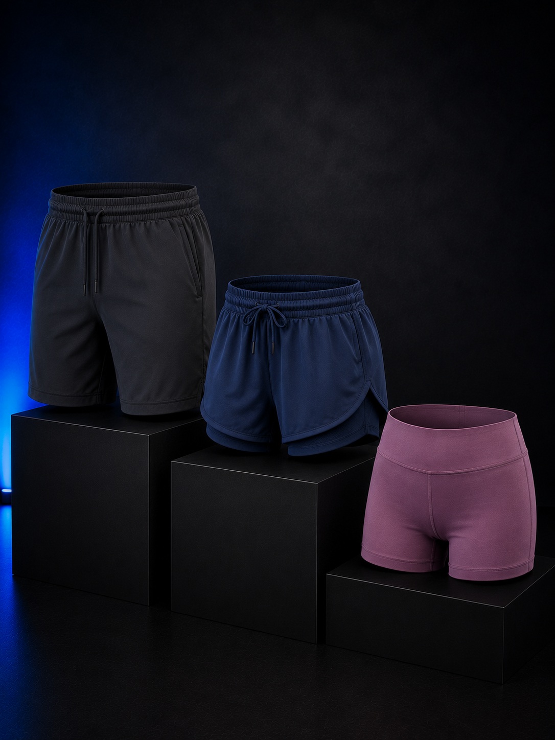 Runner wearing athletic shorts